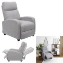 Fotel rozkładany Recliner Dream szary