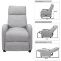 Fotel rozkładany Recliner Dream szary