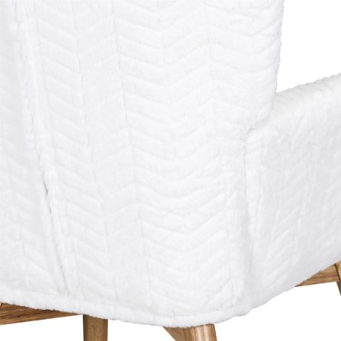Fotel uszak Helsinki biały patchwork