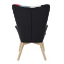 Fotel uszak Helsinki multikolor patchwork