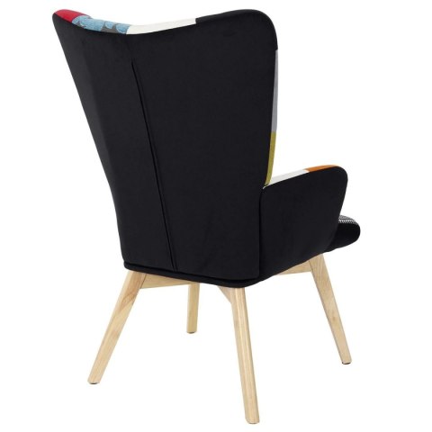 Fotel uszak Helsinki multikolor patchwork