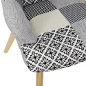 Fotel uszak Helsinki żółty patchwork
