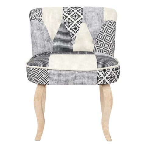 Krzesło Eleonora szara patchwork
