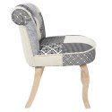 Krzesło Eleonora szara patchwork