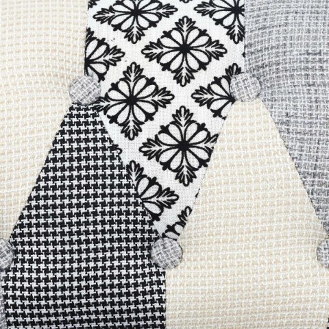 Krzesło Eleonora szara patchwork