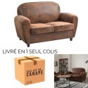 Sofa Klubowa Vintage brown