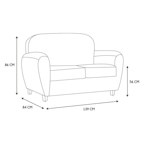Sofa Klubowa Vintage brown