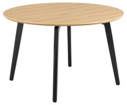 Stół Cadiz okrągły 120cm naturalny/czarny