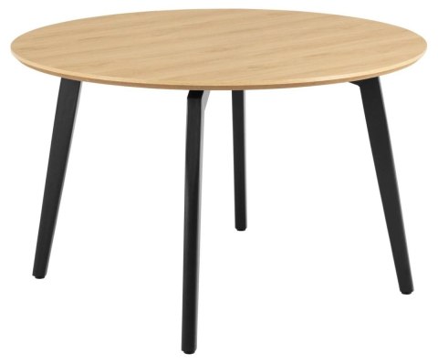 Stół Cadiz okrągły 120cm naturalny/czarny
