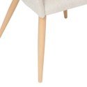 Krzesło Marlo beżowe/ naturalne nogi