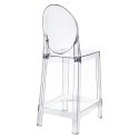 Stołek barowy Viki transparentny OUTLET
