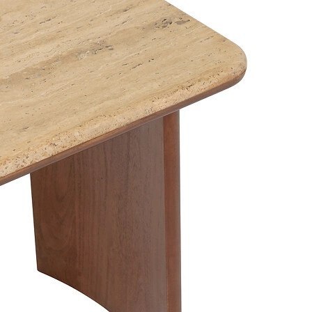 Zestaw 2 stolików Jivan trawertyn
