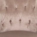 Fotel Sixtine velvet beżowy ciemny