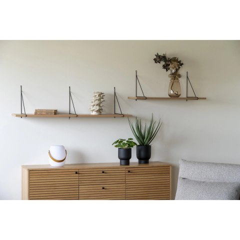 Półka Chiba 80cm naturalna/ czarna