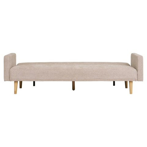 Sofa rozkładana Kells beżowa ciemna/ naturalne nogi