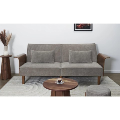 Sofa rozkładana Scott szara sztruks
