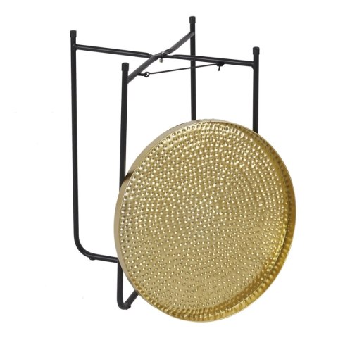 Stolik kawowy Alia 35 cm złoty/czarny