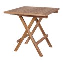 Stolik pomocniczy Bilbao 50x50cm naturalny tekowy