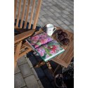 Stolik pomocniczy Bilbao 50x50cm naturalny tekowy