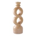 Świecznik ceramiczny brązowy ósemka
