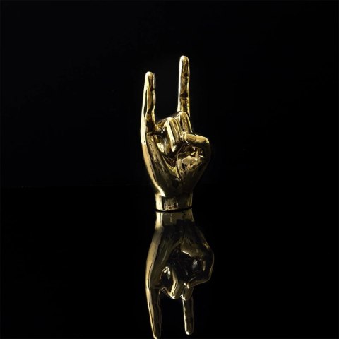 Dekoracja, figurka Dłoń Rock and Roll złota