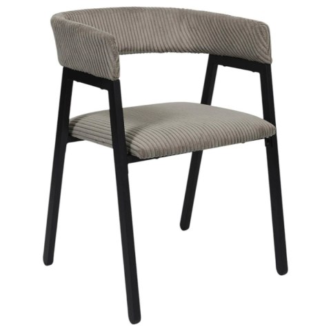 Krzesło Scott taupe/czarne sztruks