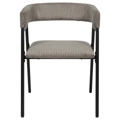 Krzesło Scott taupe/czarne sztruks