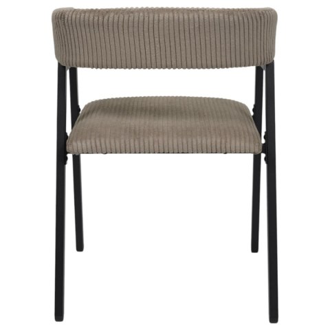 Krzesło Scott taupe/czarne sztruks