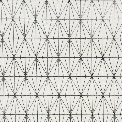 Obrus Geometric Dore biały/srebrny 140x250cm