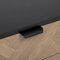 Szafka nocna Chevron z efektem naturalnego drewna