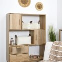 Zestaw 3 koszy Boucle kremowe