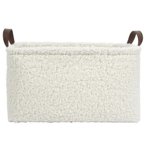 Zestaw 3 koszy Boucle kremowe