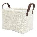 Zestaw 3 koszy Boucle kremowe