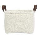 Zestaw 3 koszy Boucle kremowe