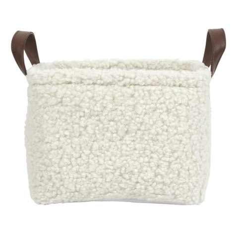 Zestaw 3 koszy Boucle kremowe