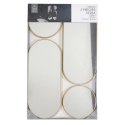 Zestaw 4 luster Deco round złote