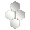 Zestaw 4 luster Diamond złoty