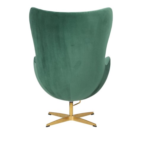 Fotel Jajo Velvet zielone/ złota podstawa