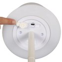Lampa stołowa USB biała