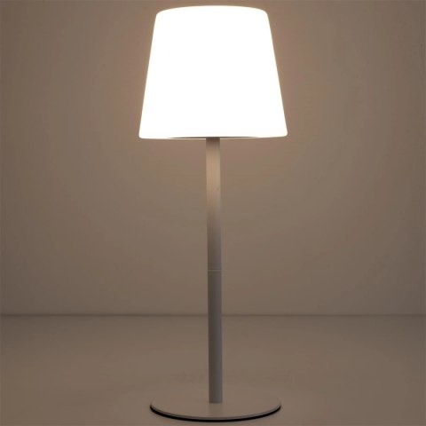 Lampa stołowa USB biała