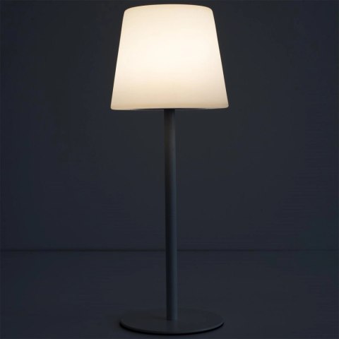 Lampa stołowa USB biała