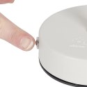 Lampa stołowa ładowana z ażurowymi gwiazdkami biała