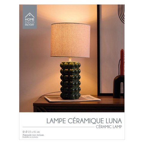 Lampka stołowa Ramil ceramiczna zielona