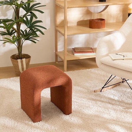 Podnóżek Sevi boucle terracotta