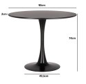 Stół Simplet Skinny Black 90cm