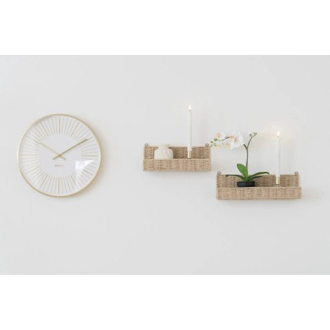 Zegar Takamaka 40cm złoty/biały