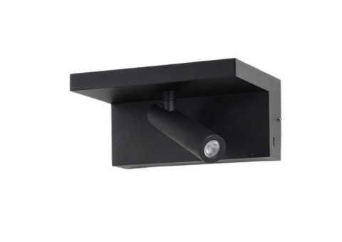 AZZARDO lampa ścienna HYLLA WALL NFC CHARGER czarna