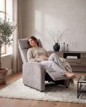 Fotel RELAX PREMIUM jasny szary