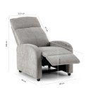 Fotel RELAX PREMIUM jasny szary