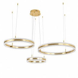 Lampa wisząca ARKADIA LED Trio 40/60/80 cm - złoty połysk